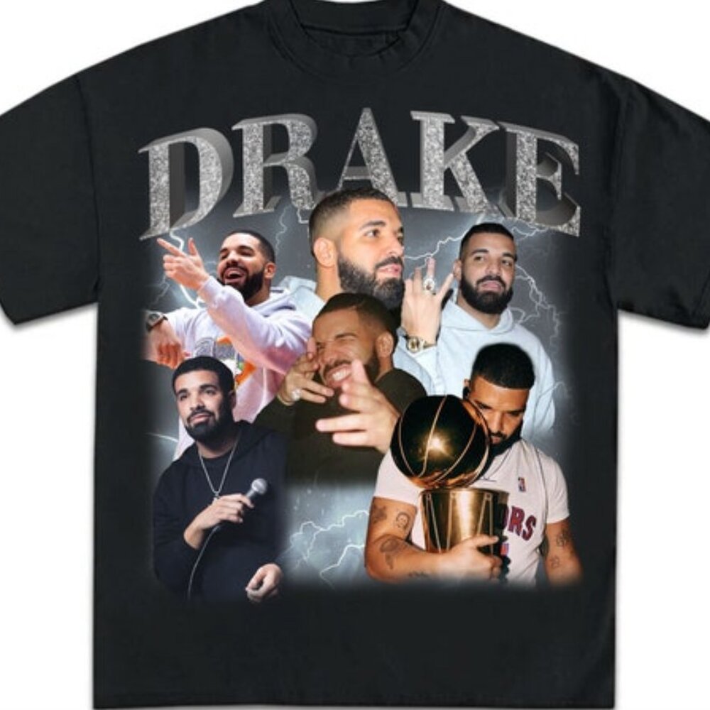 Drake Bootleg Shirt Black, Vintage Rap Hip Hop Tee Drake
